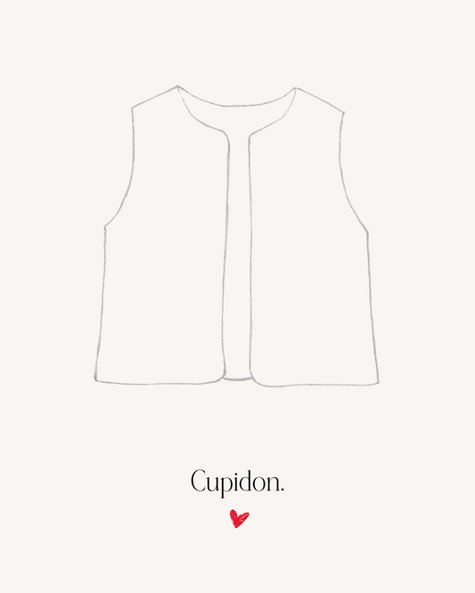 Destins croisés - Gilet Cupidon - Pièce unique - Taille 36.